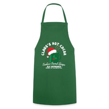 Cadeaux de Noël Noël - Tablier de cuisine - vert foncé - Devant - AI Model Male 185 dark (185cm)