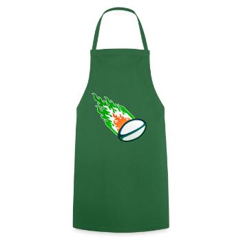 Fireball Rugby Ireland - Cooking Apron - green - Front - AI Model Male 185 dark (185cm)