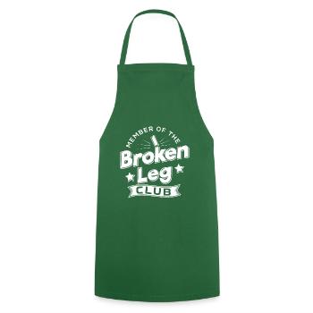 Membre du Club Broken Leg Club Gift - Tablier de cuisine - vert foncé - Devant - AI Model Male 185 dark (185cm)
