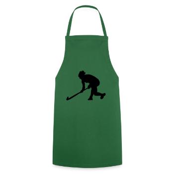 field hockey - Cooking Apron - green - Front - AI Model Male 185 dark (185cm)