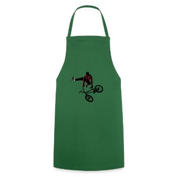 Freestyle BMX T-shirt - Cooking Apron - green - Front - AI Model Male 185 dark (185cm)