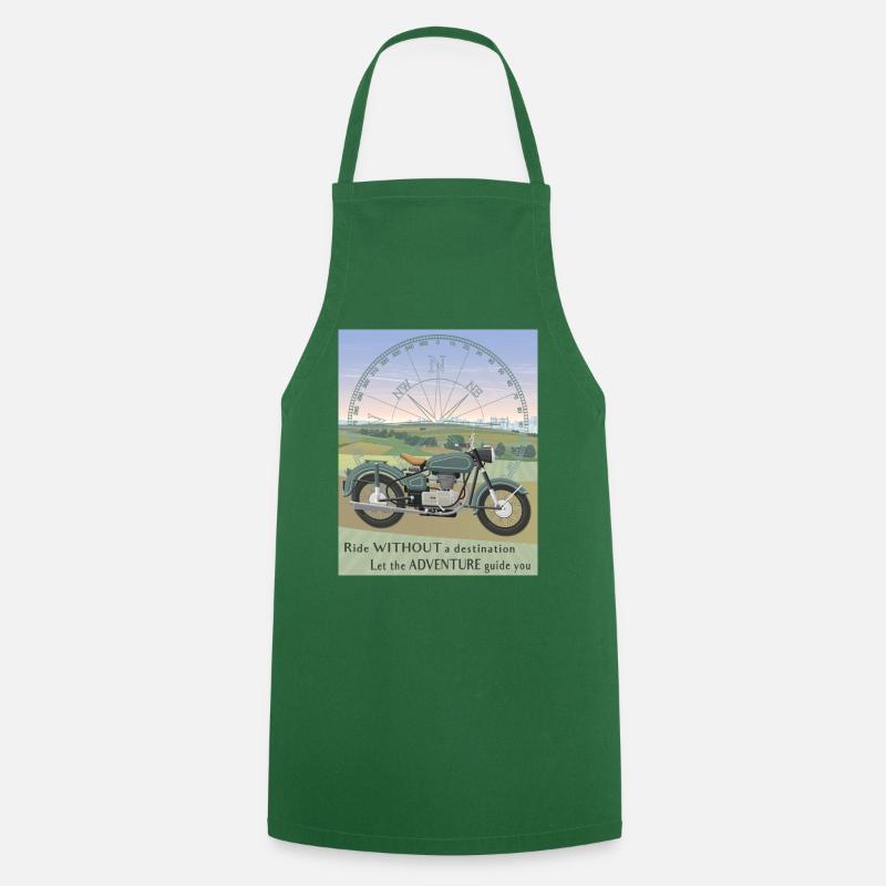 Motorcycle Ride - Cooking Apron - green