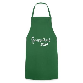 Grossmami 2024 du wirst Oma Schweiz - Kochschürze - Grün - Vorne - AI Model Male 185 dark (185cm)