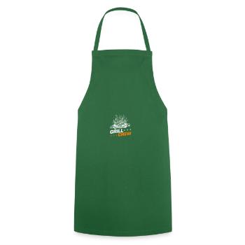 Grill Crew Grilling - Cooking Apron - green - Front - AI Model Male 185 dark (185cm)