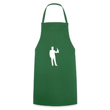 Bachelor Party Bottle Drink - Cooking Apron - green - Front - AI Model Male 185 dark (185cm)