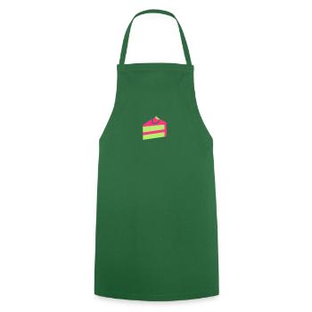 Cake - Cooking Apron - green - Front - AI Model Male 185 dark (185cm)