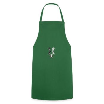 Panda Brown Bear Bear Strong Power Fusion I Gift - Cooking Apron - green - Front - AI Model Male 185 dark (185cm)