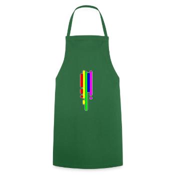 Rainbow vomit Rainbow vomit poke madic - Cooking Apron - green - Front - AI Model Male 185 dark (185cm)