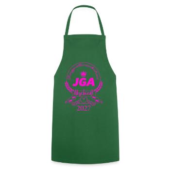 JGA Abschied 2027 Pink Crown - Kochschürze - Grün - Vorne - AI Model Male 185 dark (185cm)