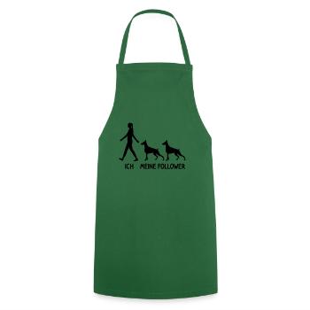 Ich Meine Follower Dobermann Hund Hunde Züchter - Kochschürze - Grün - Vorne - AI Model Male 185 dark (185cm)