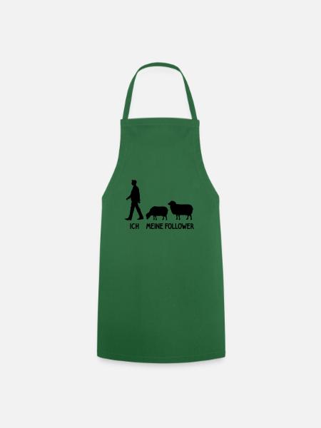 Ich Meine Follower Schaf Hirte Landwirt Bauer - Kochschürze - Grün