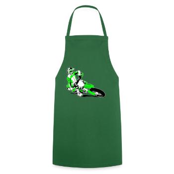Supermoto Racing - Supermotard - Tablier de cuisine - vert foncé - Devant - AI Model Male 185 dark (185cm)