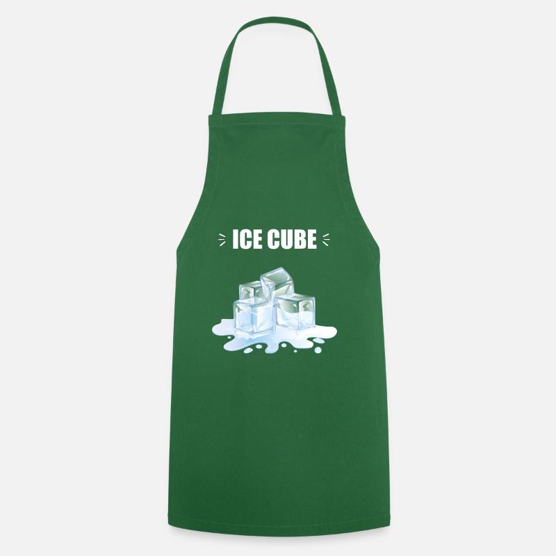 Glaçon glacé - Tablier de cuisine - vert foncé