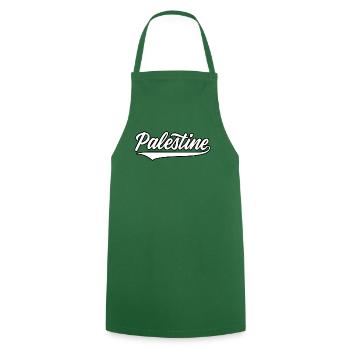 Palestine baseball-style white-black - Cooking Apron - green - Front - AI Model Male 185 dark (185cm)