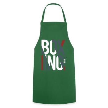 boxe - Tablier de cuisine - vert foncé - Devant - AI Model Male 185 dark (185cm)