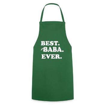Idée Cadeau Baba Ever Turkish Father Baba - Tablier de cuisine - vert foncé - Devant - AI Model Male 185 dark (185cm)
