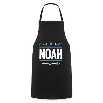 Noah - Cooking Apron - black - Front - AI Model Male 185 dark (185cm)