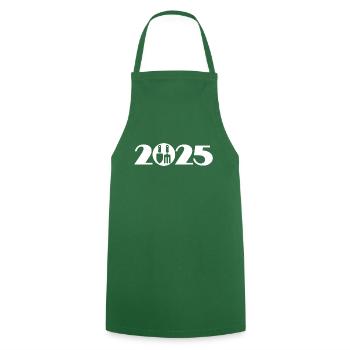 Gardener 2025, Horticulture 2025 - Cooking Apron - green - Front - AI Model Male 185 dark (185cm)