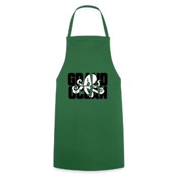 Grand océan - Tablier de cuisine - vert foncé - Devant - AI Model Male 185 dark (185cm)
