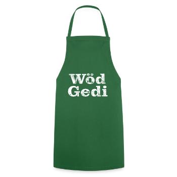 Wöd Gedi Bester Gedi sein Patenonkel fragen Taufe - Kochschürze - Grün - Vorne - AI Model Male 185 dark (185cm)