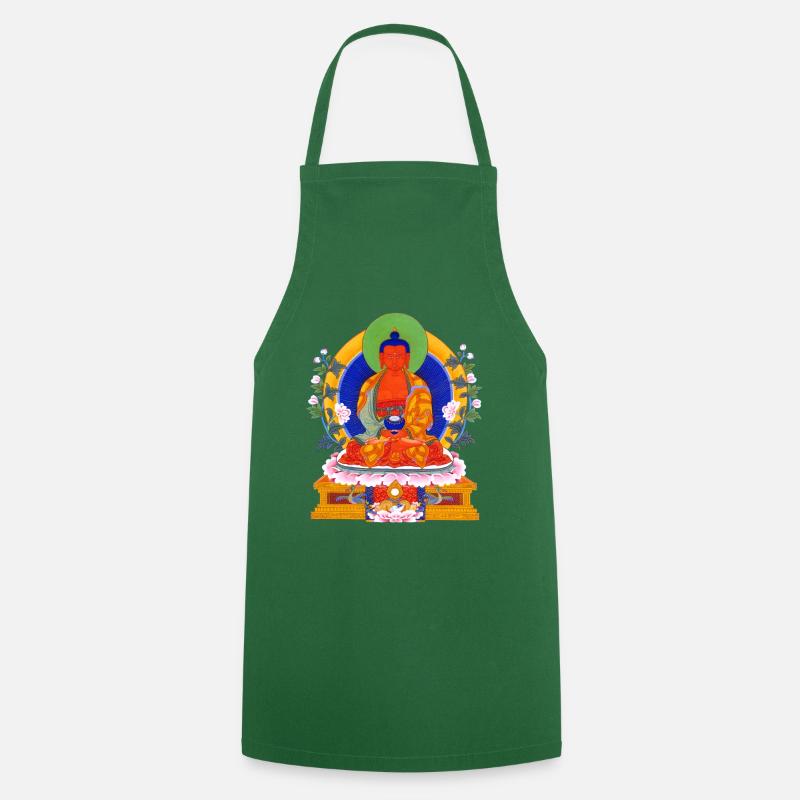 Amitabha Buddha - Cooking Apron - green