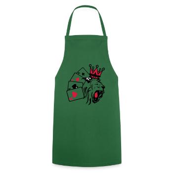 roi poker lion 1 - Tablier de cuisine - vert foncé - Devant - AI Model Male 185 dark (185cm)