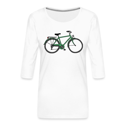 Grünes Fahrrad Bike - Frauen Premium 3/4-Arm Shirt