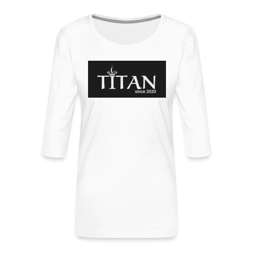 Logo Titan - T-shirt Premium manches 3/4 Femme