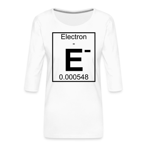 E (electron) - pfll - Women's Premium 3/4-Sleeve T-Shirt