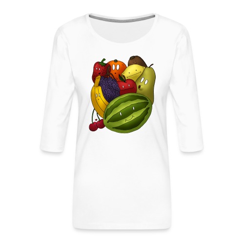 Happy Fruits - Frauen Premium 3/4-Arm Shirt