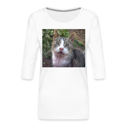 Katze Max - Frauen Premium 3/4-Arm Shirt