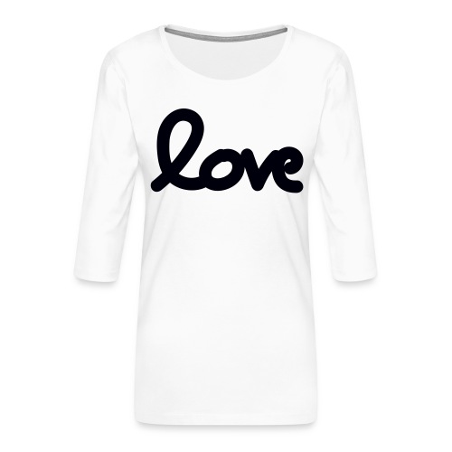 draw love - T-shirt Premium manches 3/4 Femme