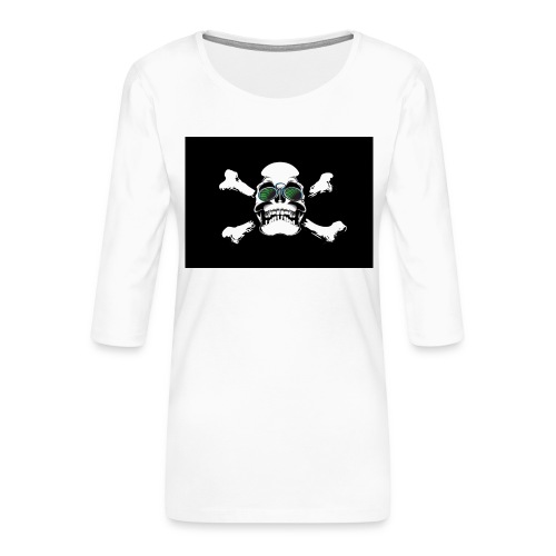 Warning Skull - Naisten premium 3/4-hihainen paita