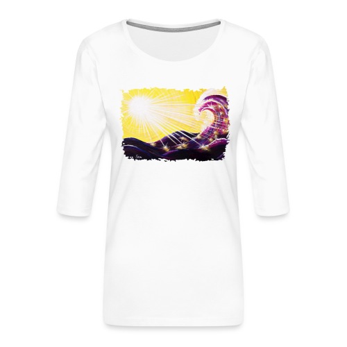 Licht Welle - Sonja Ariel von Staden - Frauen Premium 3/4-Arm Shirt