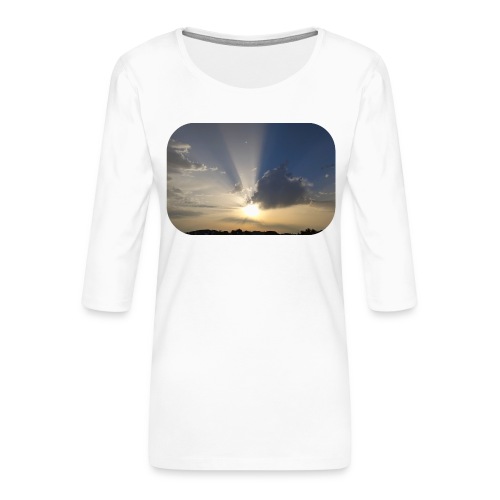 Le levant rayonnant - T-shirt Premium manches 3/4 Femme