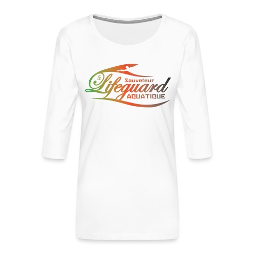 lifeguard multicolor - T-shirt Premium manches 3/4 Femme