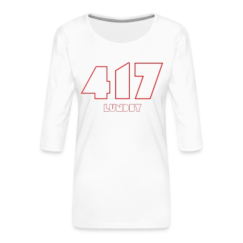 417 Lundby - Premium-T-shirt med 3/4-ärm dam
