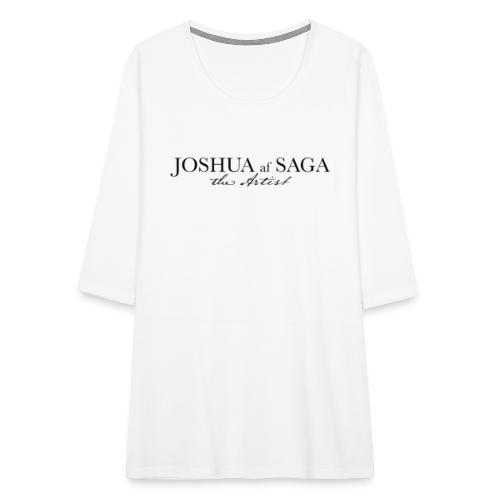 Joshua af Saga - The Artist - Black - Premium-T-shirt med 3/4-ärm dam