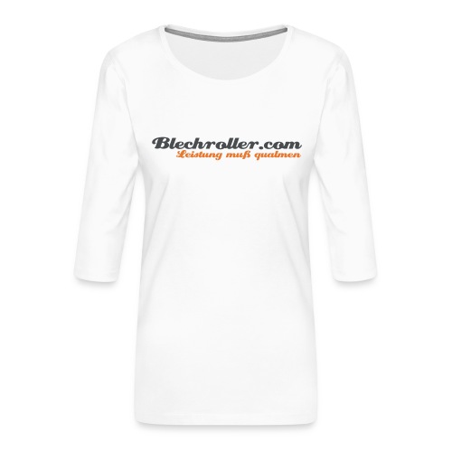 blechroller logo - Frauen Premium 3/4-Arm Shirt