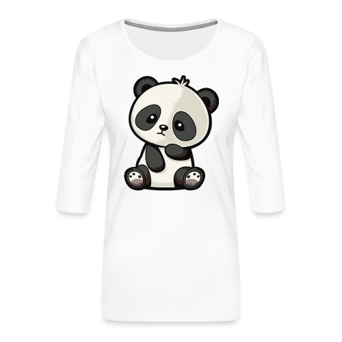 Panda - Frauen Premium 3/4-Arm Shirt