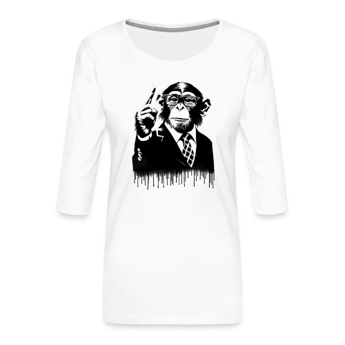 Lehrer. Monkey Life Affenleben - Frauen Premium 3/4-Arm Shirt