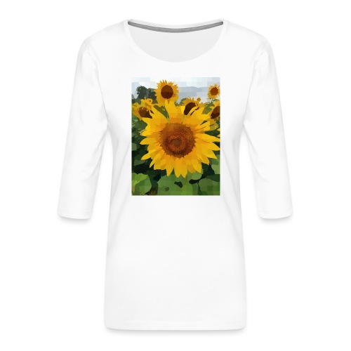 Sonnenblume - Frauen Premium 3/4-Arm Shirt