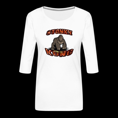 Stonky Kong - Women's Premium 3/4-Sleeve T-Shirt
