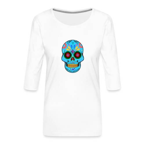 OBS-Skull-Sticker - Women's Premium 3/4-Sleeve T-Shirt