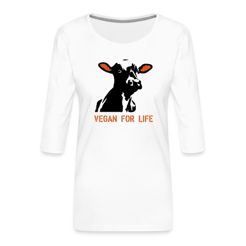 colorida vegan for life - Frauen Premium 3/4-Arm Shirt