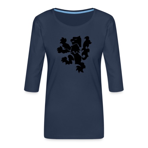 Lejon - Premium-T-shirt med 3/4-ärm dam