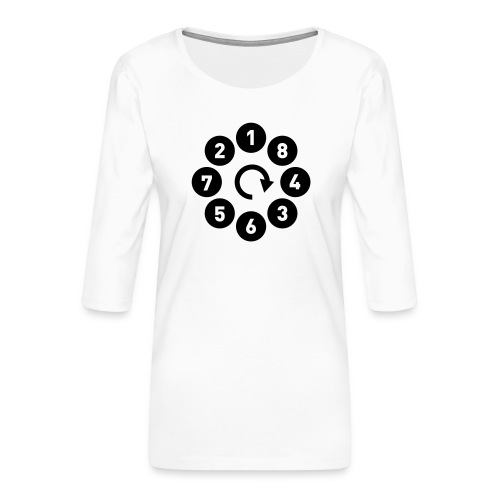 V8 firing - Autonaut.com - Women's Premium 3/4-Sleeve T-Shirt