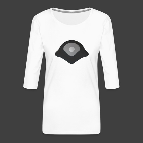 White point - Premium-T-shirt med 3/4-ärm dam