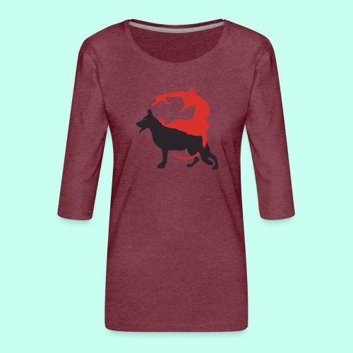 Schäferhund Teufel - BIG - Frauen Premium 3/4-Arm Shirt