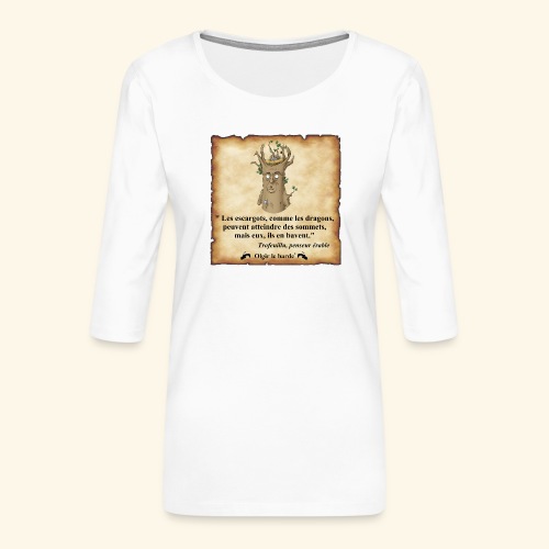 arbre escargot dragon - T-shirt Premium manches 3/4 Femme